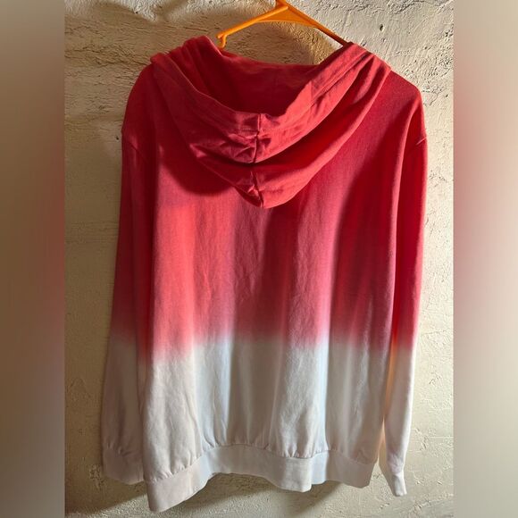 Hoodie by Torrid NWT plus 1X Ombre Hoodie, lovely coral to red color - Picture 9 of 12